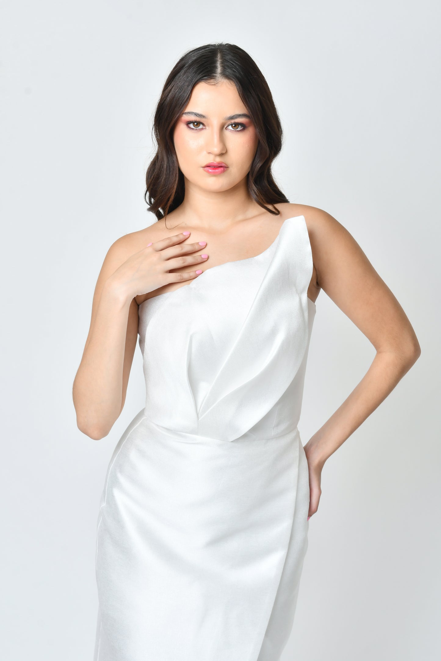 Aline white Dress