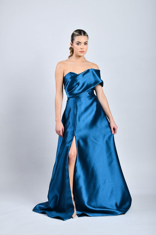 Arelis Petrol Dress