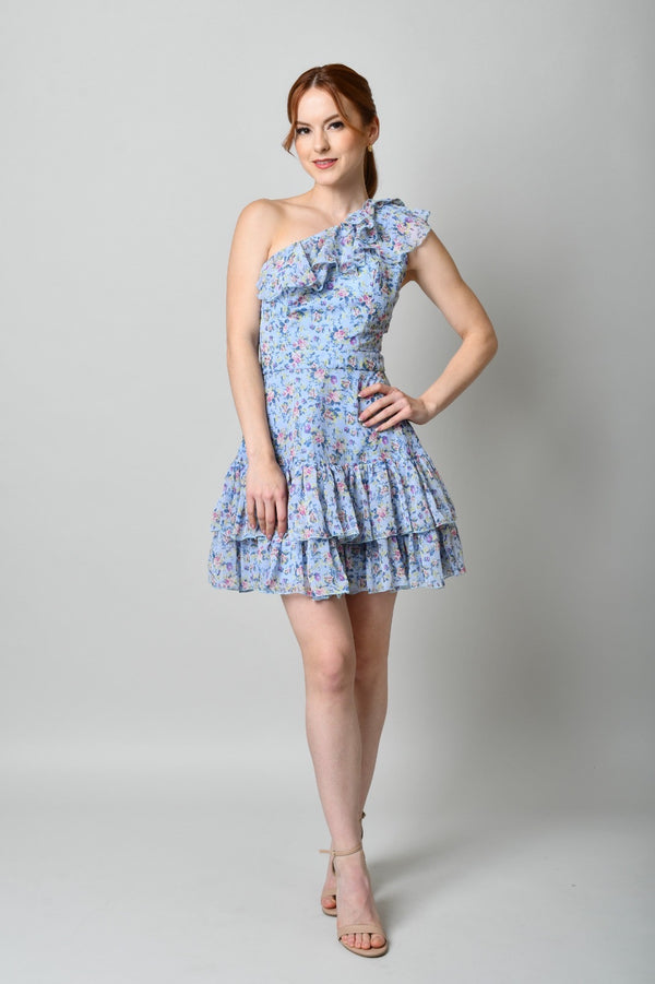 Jazmin Blue Flower Dress