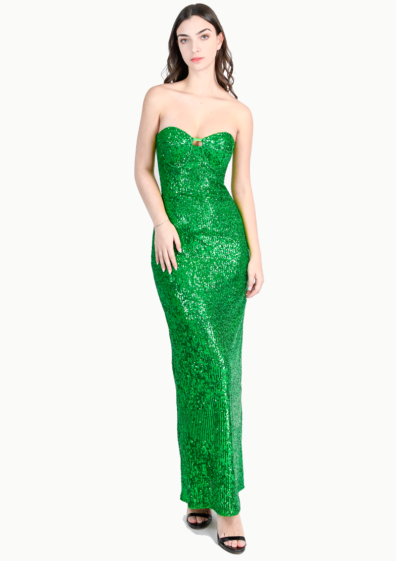 Riona Green Dress