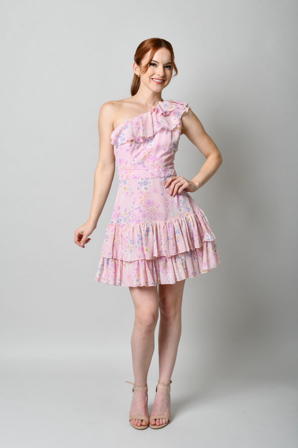 Jazmín Pink Floral Dress