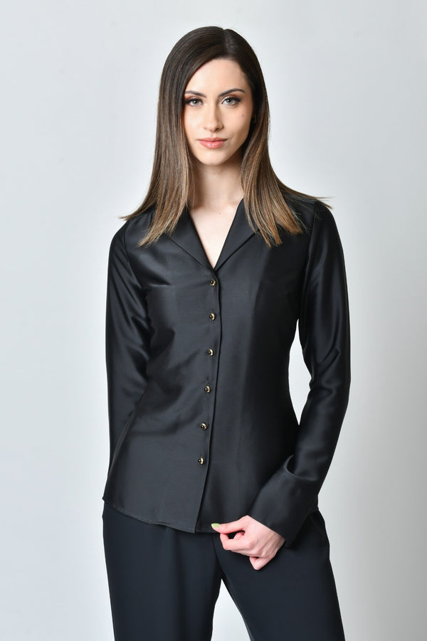 Celine Black Blouse