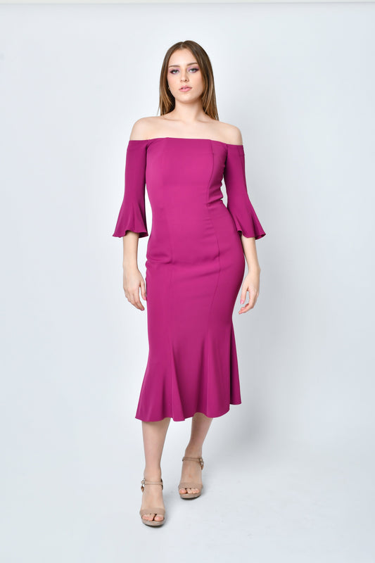 Maggie Magenta Dress