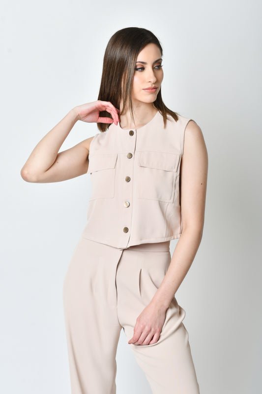 Brunella Beige Top
