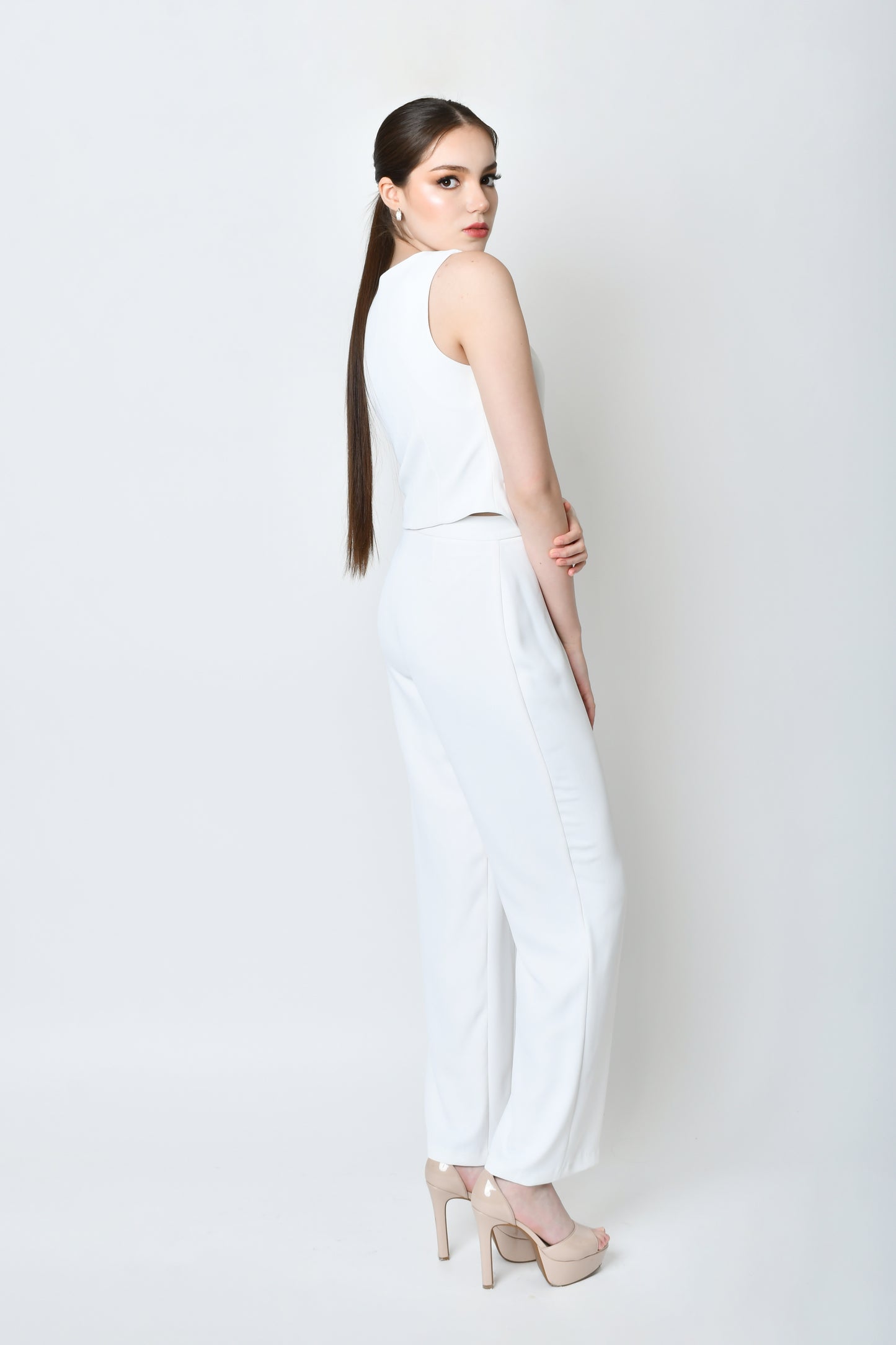 Catalina White Waistcoat