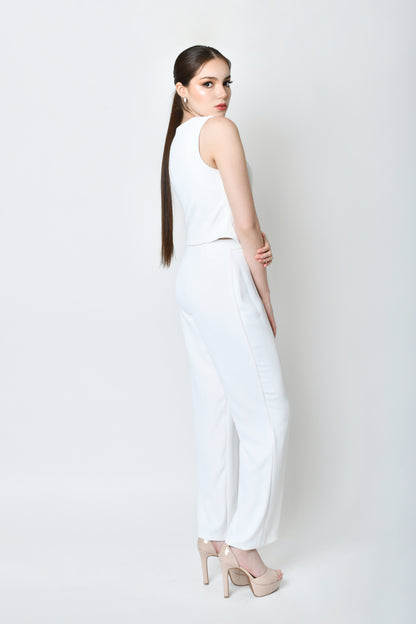 Catalina White Waistcoat