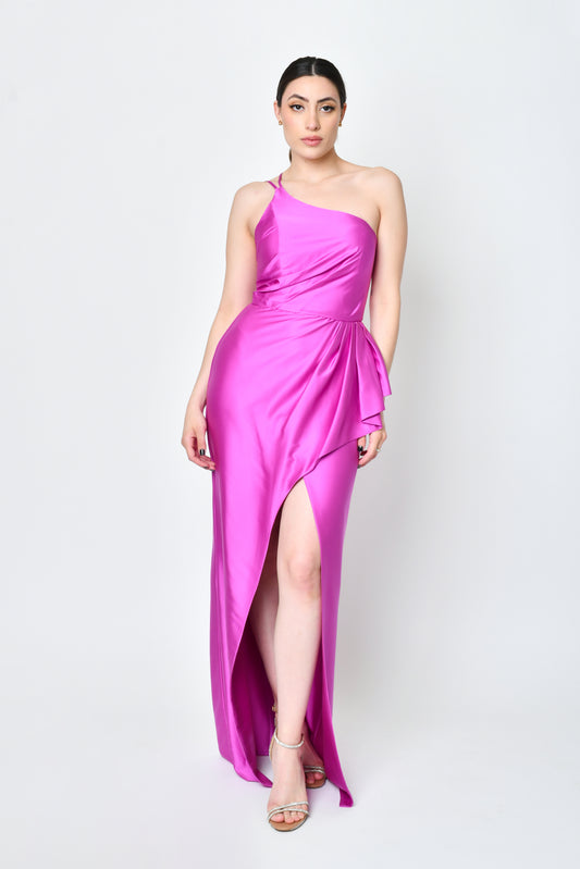 Zuhei Magenta Dress