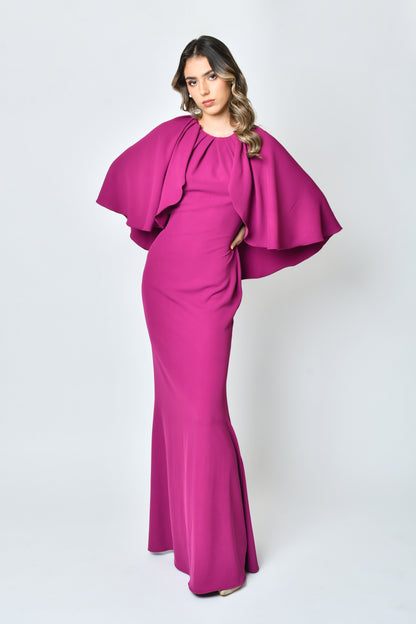Caterina Magenta Dress