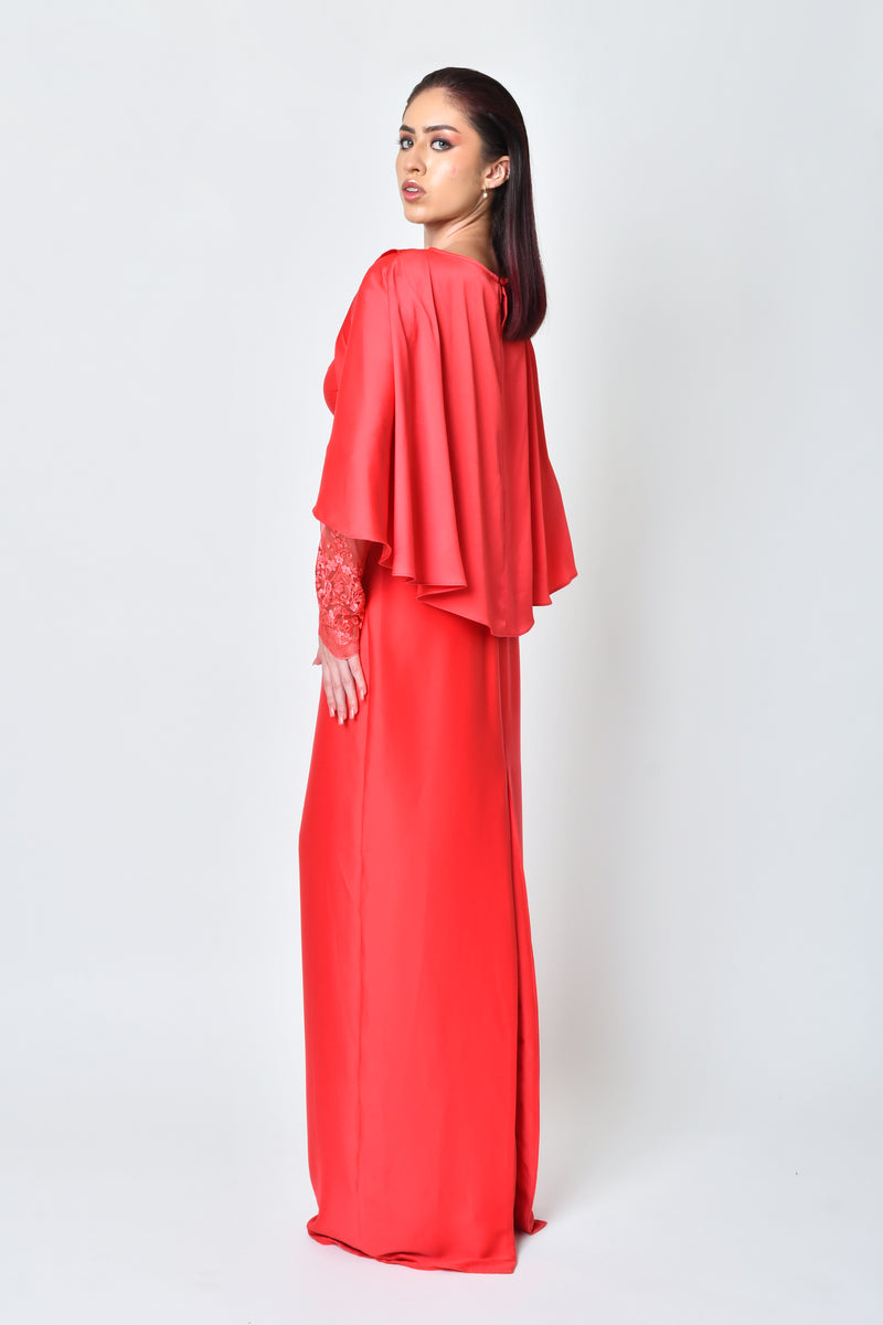 Selina coral dress