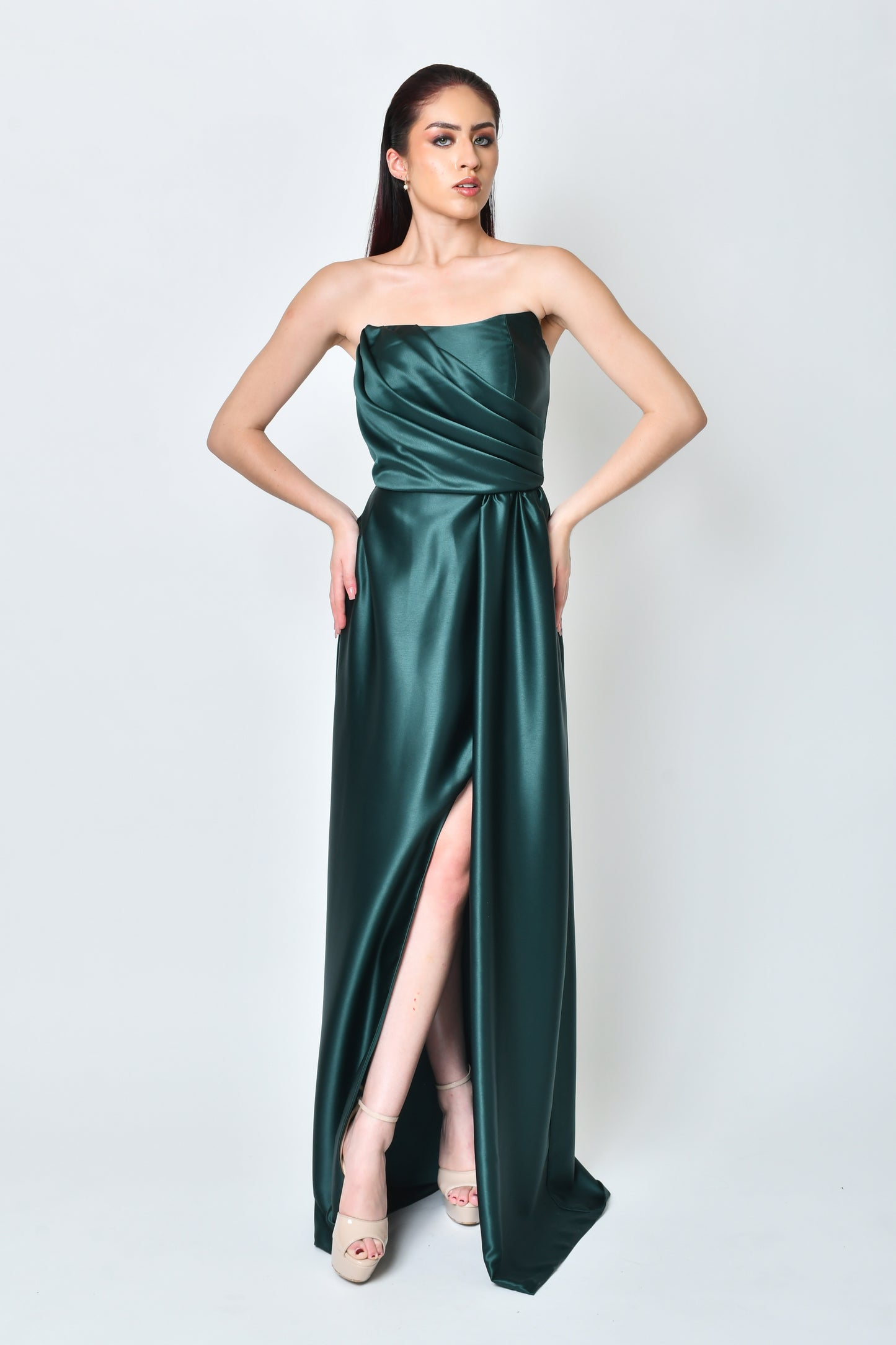Romina Green Dress