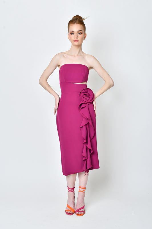 Elisa Magenta Dress
