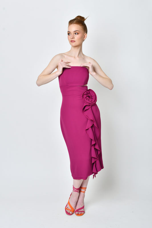 Elisa Magenta Dress