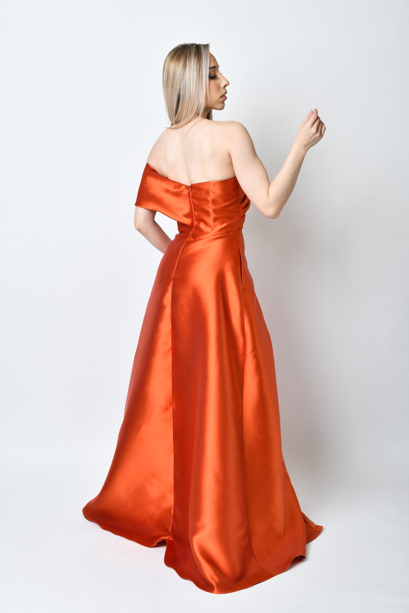 Arelis Orange Dress