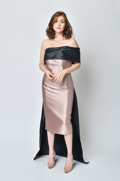 Isabel Black and Brown Dress