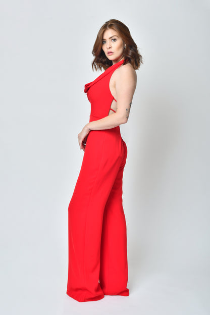 Barbara Red Jumpsuit