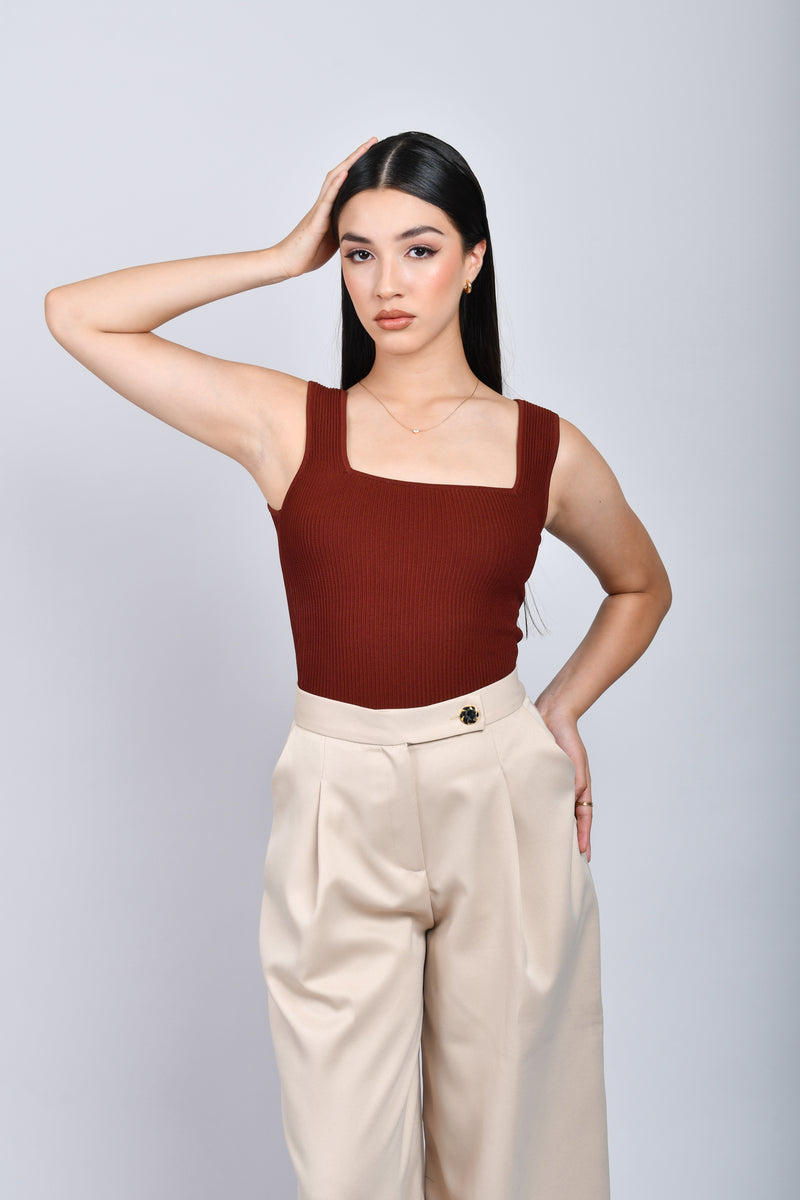 Vera mocha top