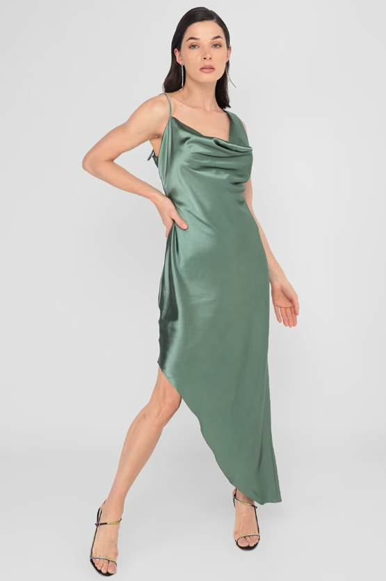 Gala Olive Dress
