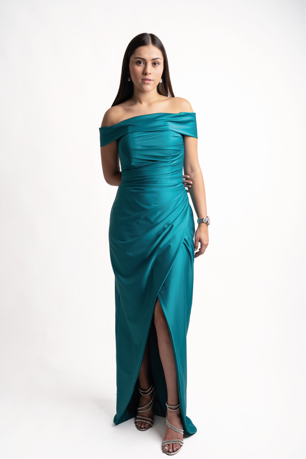 Aliona Green Dress